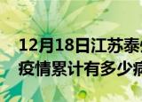 12月18日江苏泰州疫情最新状况今天及泰州疫情累计有多少病例
