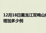 12月18日黑龙江双鸭山疫情最新消息数据及双鸭山疫情今天增加多少例