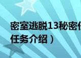 密室逃脱13秘密任务（关于密室逃脱13秘密任务介绍）