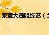 密室大逃脱综艺（关于密室大逃脱综艺介绍）