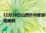 12月18日山西忻州疫情今日数据及忻州疫情最新消息今天新增病例