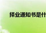 择业通知书是什么样子（择业通知书）