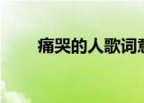痛哭的人歌词意思（痛哭的人歌词）
