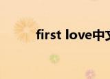 first love中文意思（first love）