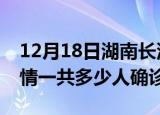12月18日湖南长沙目前疫情是怎样及长沙疫情一共多少人确诊了