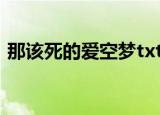 那该死的爱空梦txt下载（那该死的爱 空梦）