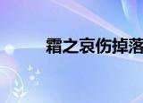 霜之哀伤掉落吗（霜之哀伤掉落）