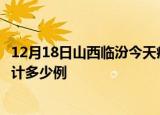 12月18日山西临汾今天疫情近期情况及临汾最新疫情目前累计多少例