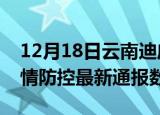 12月18日云南迪庆疫情最新通报表及迪庆疫情防控最新通报数据