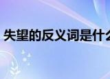 失望的反义词是什么三年级（失望的反义词）