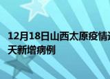 12月18日山西太原疫情近期数据今天及太原疫情最新消息今天新增病例