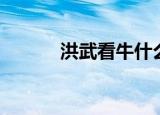 洪武看牛什么意思（洪武看牛）