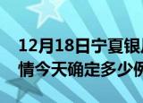 12月18日宁夏银川目前疫情是怎样及银川疫情今天确定多少例了
