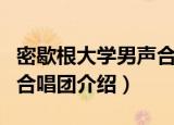 密歇根大学男声合唱团（关于密歇根大学男声合唱团介绍）