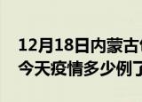 12月18日内蒙古包头疫情新增病例数及包头今天疫情多少例了