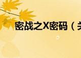 密战之X密码（关于密战之X密码介绍）
