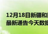 12月18日新疆和田疫情最新消息及和田疫情最新通告今天数据