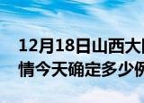 12月18日山西大同目前疫情是怎样及大同疫情今天确定多少例了