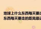地球上什么东西每天要走的距离最远打一生肖（地球上什么东西每天要走的距离最远）