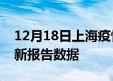 12月18日上海疫情最新确诊数及上海疫情最新报告数据