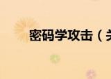 密码学攻击（关于密码学攻击介绍）