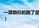 一溜烟似的跑了是什么修辞手法（一溜歪什么）