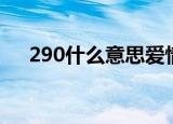 290什么意思爱情数字（290什么意思）