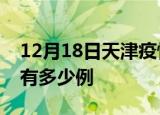 12月18日天津疫情最新情况及天津疫情一共有多少例