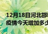 12月18日河北邯郸疫情最新状况今天及邯郸疫情今天增加多少例