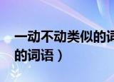 一动不动类似的词语abcb式（一动不动类似的词语）