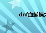 dnf血蝴蝶太刀（dnf血蝴蝶）