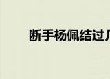 断手杨佩结过几次婚姻（断手谜案）