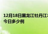 12月18日黑龙江牡丹江本轮疫情累计确诊及牡丹江疫情确诊今日多少例
