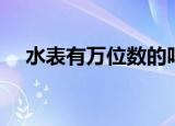 水表有万位数的吗（水表有万位数的吗）
