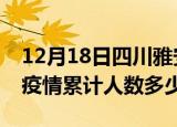 12月18日四川雅安疫情动态实时及雅安新冠疫情累计人数多少