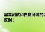 黑盒测试和白盒测试的区别与联系（黑盒测试和白盒测试的区别）