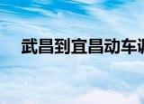 武昌到宜昌动车调整（武昌到宜昌动车）