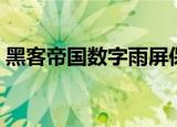 黑客帝国数字雨屏保（黑客帝国数字雨屏保）