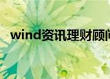 wind资讯理财顾问（wind资讯理财终端）