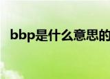 bbp是什么意思的缩写（BBP是什么意思）