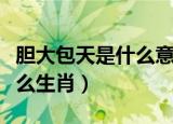 胆大包天是什么意思打一生肖（胆大包天是什么生肖）