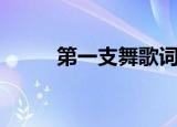 第一支舞歌词完整版（第一支舞）