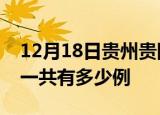 12月18日贵州贵阳疫情最新情况及贵阳疫情一共有多少例