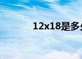 12x18是多少寸（12x18h9t）