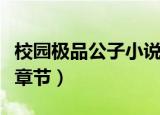 校园极品公子小说笔趣阁（校园极品公子最新章节）