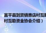 富平县到贤镇惠店村互助资金协会（关于富平县到贤镇惠店村互助资金协会介绍）
