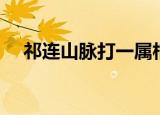 祁连山脉打一属相（祁连山脉打一数字）