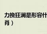 力挽狂澜是形容什么生肖（力挽狂澜打一个生肖）
