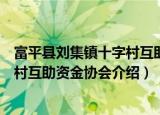 富平县刘集镇十字村互助资金协会（关于富平县刘集镇十字村互助资金协会介绍）