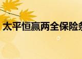 太平恒赢两全保险条款（太平恒赢两全保险）